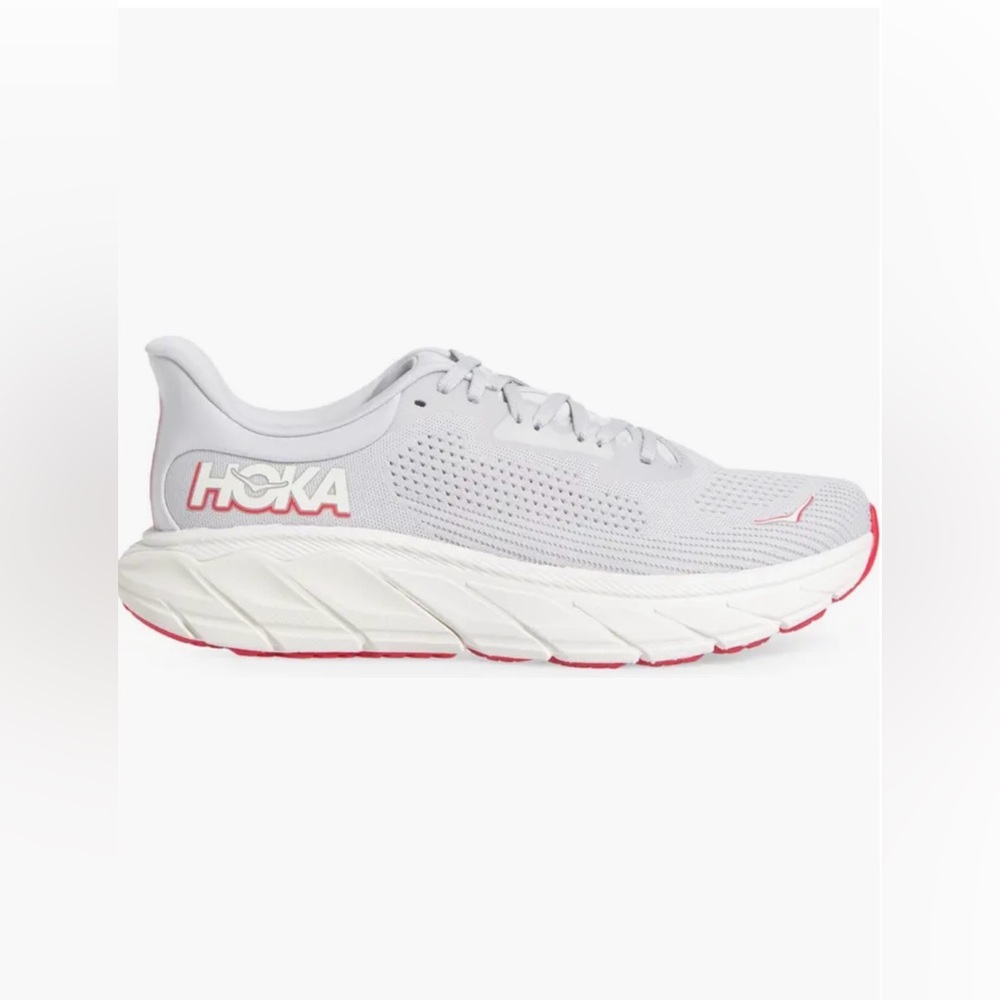 ▪️NWT HOKA® One Arahi 7 Running Shoes - Cosmic Grey / Ruby Red
